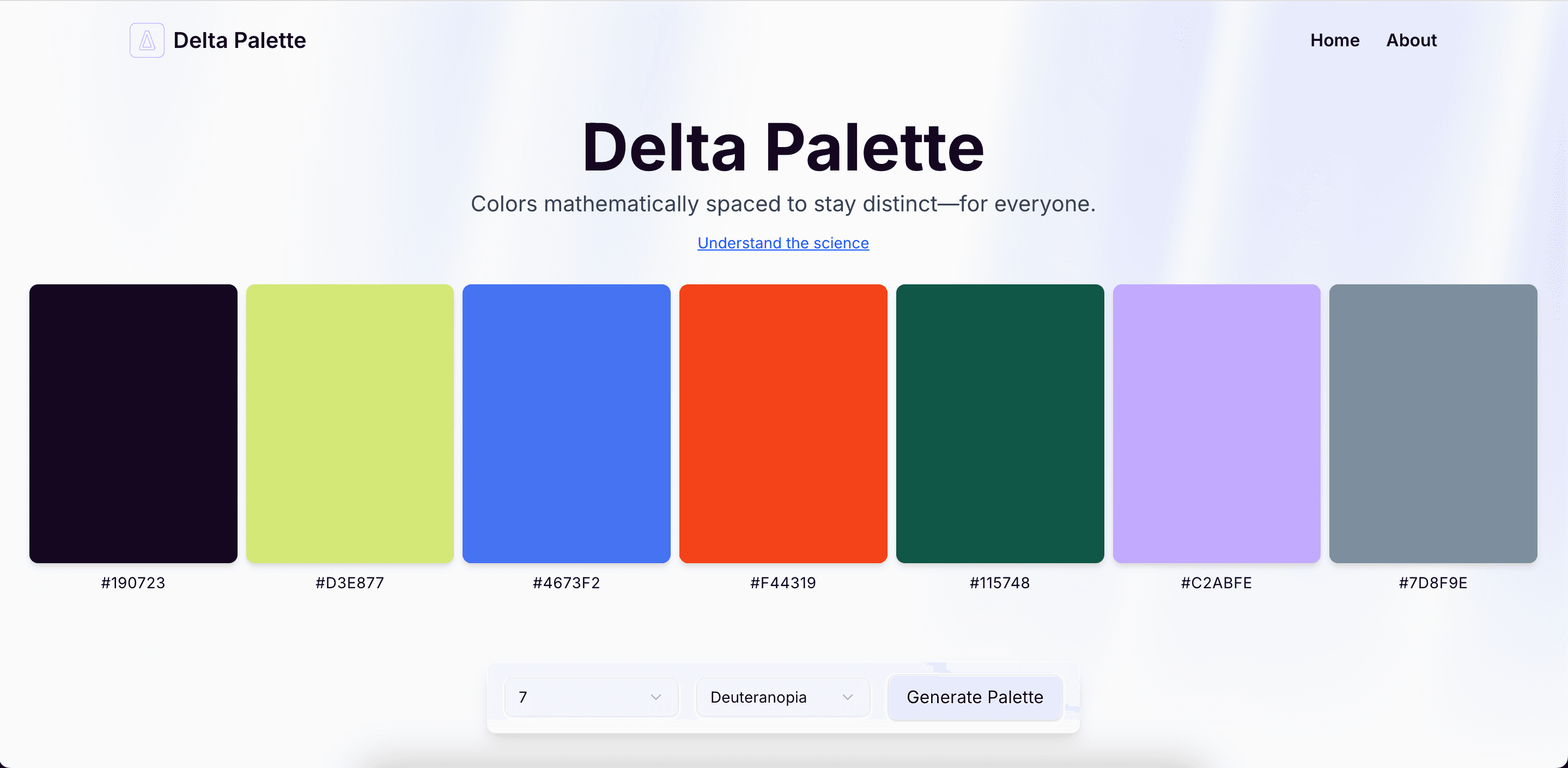 Delta Palette screenshot