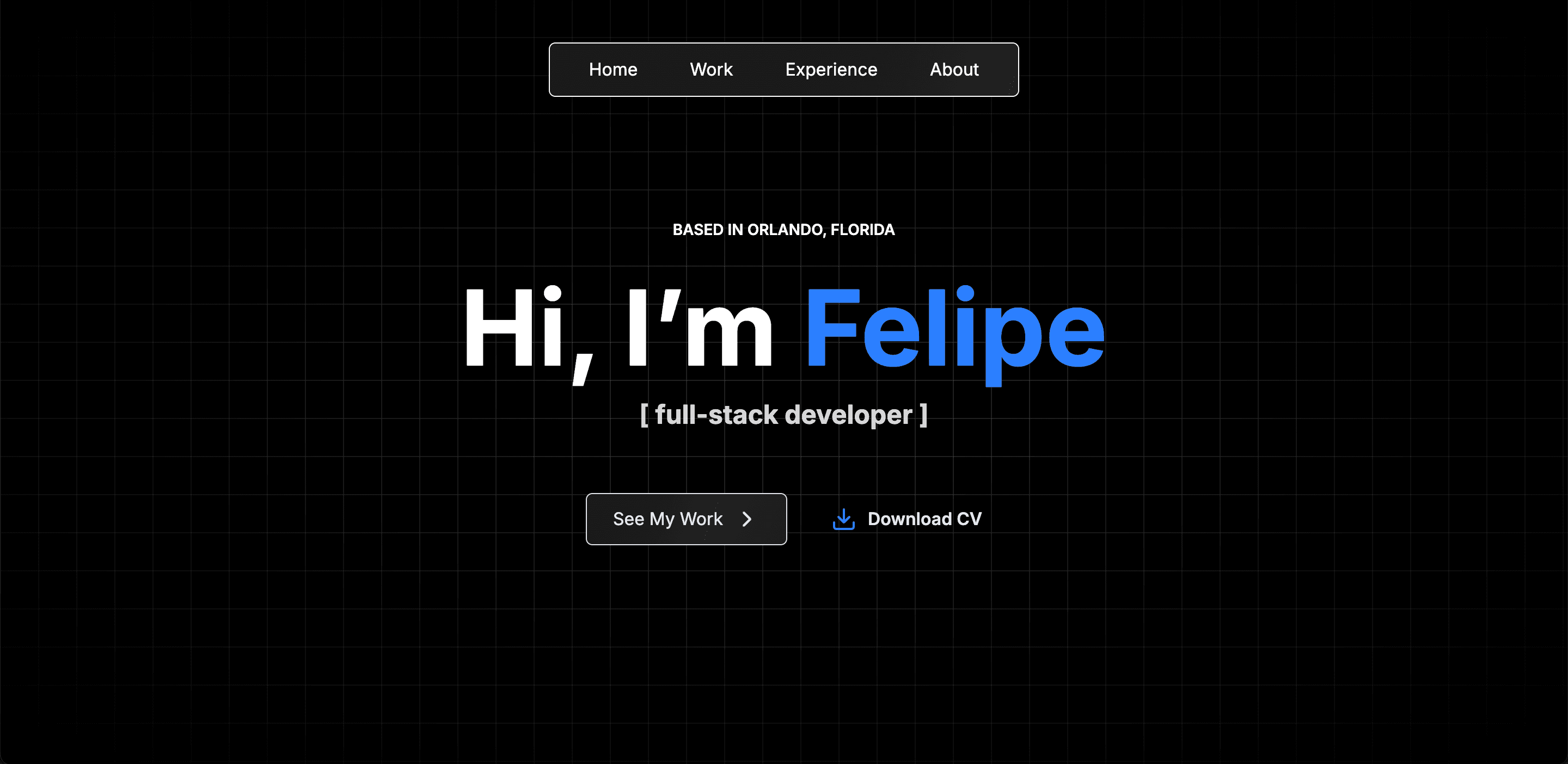 Personal Portfolio screenshot