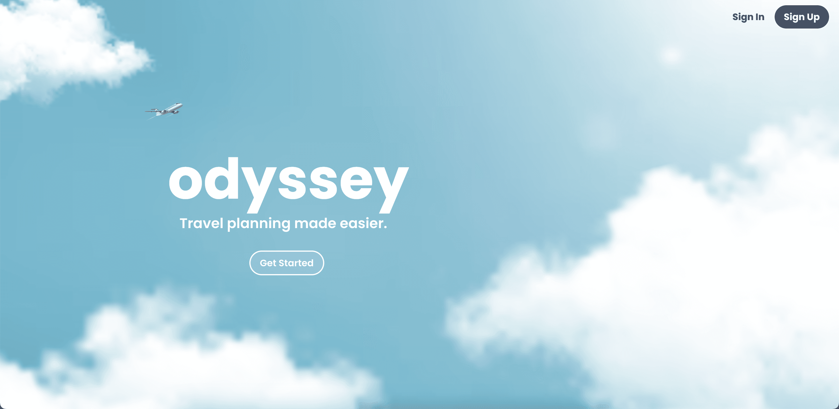 Odyssey Landing Page